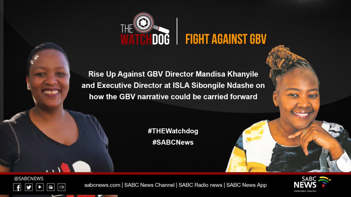 [COMING UP] Mandisa Khanyile and Sibongile Ndashe will be on #TheWatchdog with Anchor <a href="/vuyo_mvoko/">vuyo mvoko</a> on the #SABCNews channel.