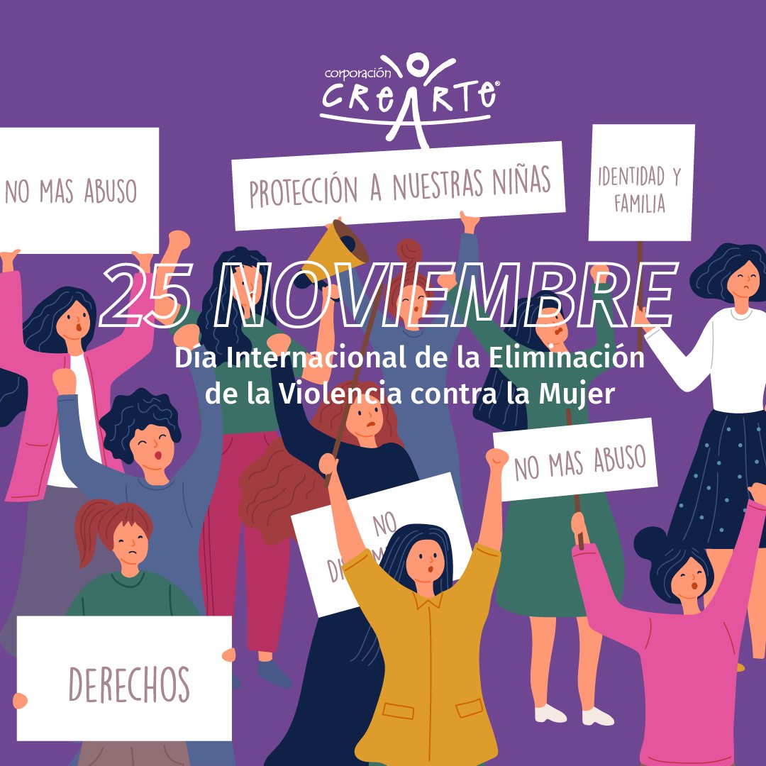 Es #undiapara educar a los niños, niñas y adolescentes fuera de las lógicas patriarcales que perpetúan las violencias contra las mujeres, para potenciar sus recursos personales y posicionarse como agentes activos en este desafío. #DiaContralaViolenciadeGenero