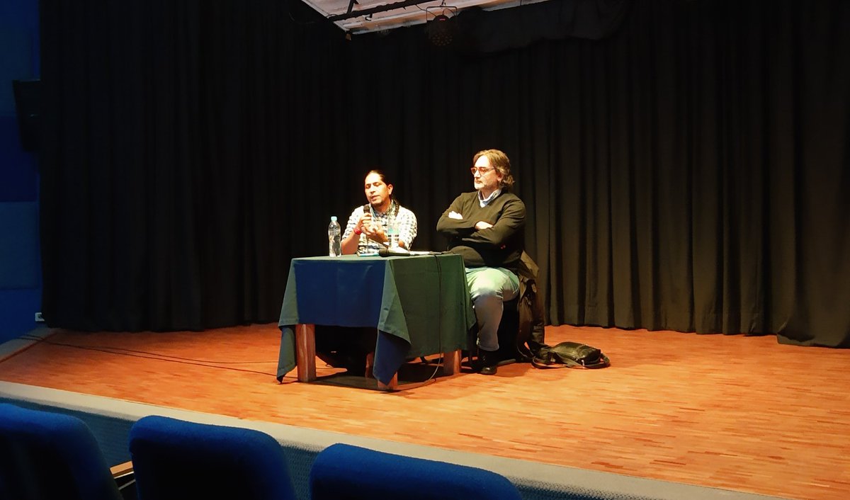 adrexum's tweet photo. Conversatorio con Gonzalo Ponce Leíva de la Academia de las Artes Audiovisuales y Cinematográficas del Ecuador @gponceleiva en #Multifest @UDLAEcuador @PauliDonoso1 https://t.co/3SezUB4qnr