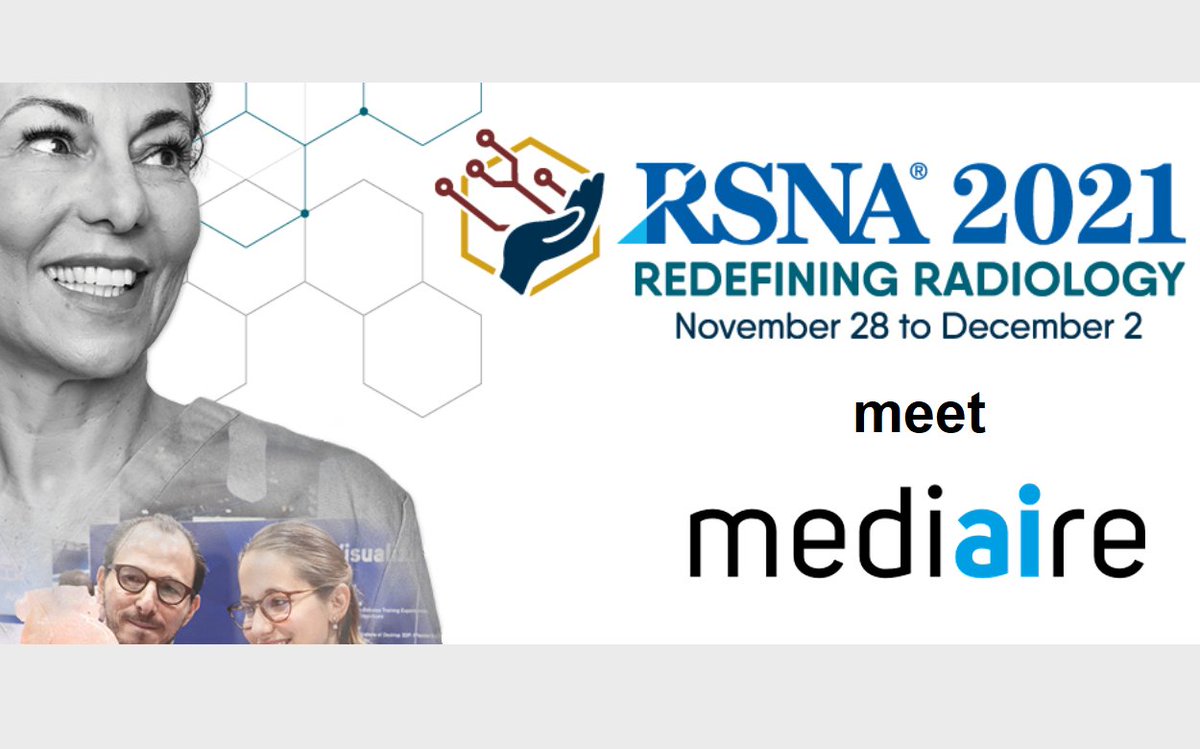 For the first time #mediaire will be present at #RSNA2021. Get in touch with us during several presentations to discuss about #AI-solutions in #neuroradiology or book your individual meeting with our CMO. Learn more: mediaire.de/en/mediaire-rs…

#deeplearning #MRI #radiology