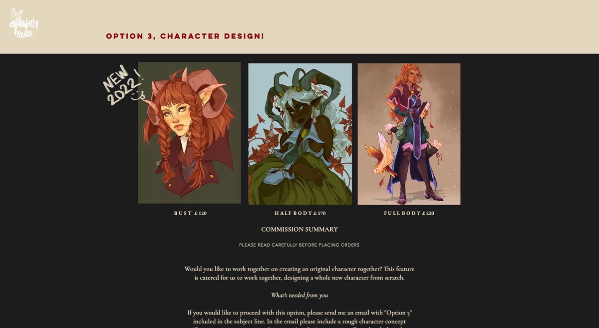 I have three commission services available after the holidays! Head over to my website for all the info. I will be taking requests from Dec 6th ✨ looking forward to all your fabulous characters 

https://t.co/WaQUSfQGHE 