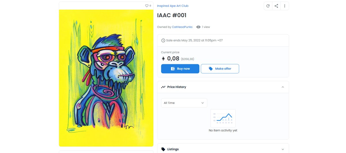 🚨🚨 #NFTdrop 🚨🚨

10 items available!
0.08 ETH
opensea.io/collection/iaac

#NFT #NFTs #nftcollector #NFTCommmunity