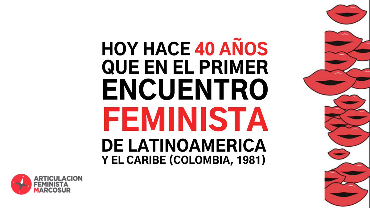 #25N | Hoy hace 40 años que en el primer Encuentro Feminista de Latinoamerica y el Caribe (Colombia, 1981)
(+)