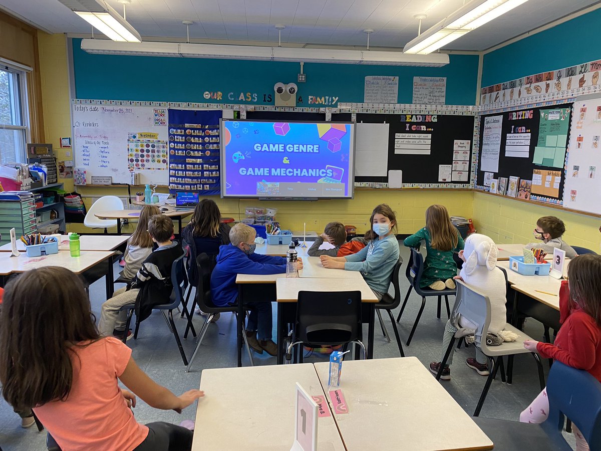 pulsiferkaitlyn's tweet photo. Did we ever have a fun filled morning in 2/3! We Zoomed with @CBCKids to learn about the process of making video games! We created our own ideas and even had our very own classmate do some voice acting!!! @DwightRossElem #SeeWhatWeAreLearning #STEAMEd https://t.co/q3QZwmrDHY