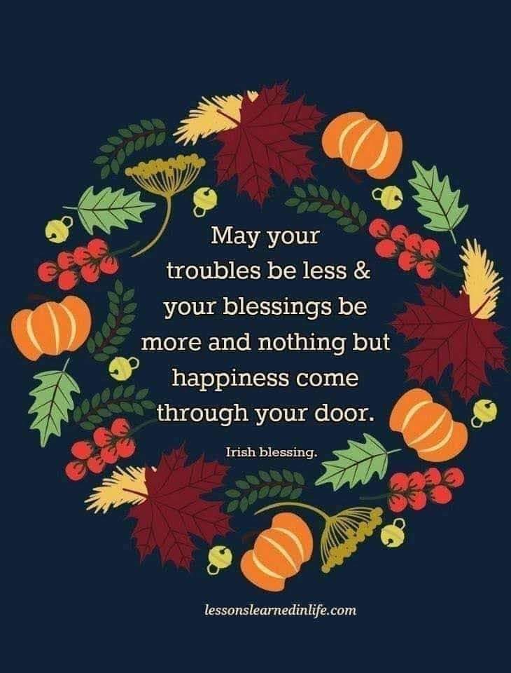 Happy Thanksgiving from Massachusetts! Filled with Irish blessings!