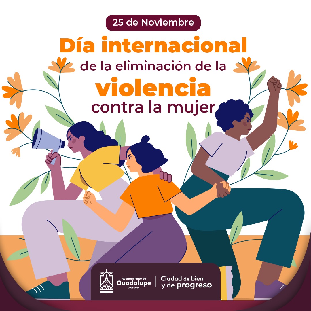 Guadalupe defiende y protege los derechos de las mujeres. 
Trabajemos en unidad  por erradicar la violencia de género. 
#25Noviembre #DiaNaranja