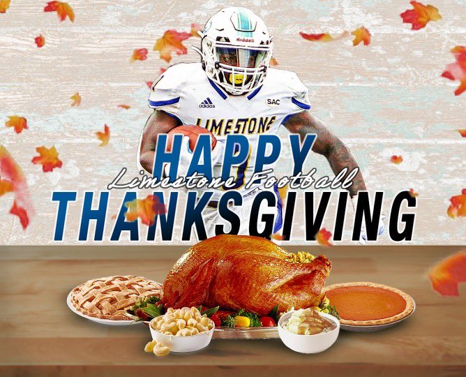 CroskeyTre's tweet photo. Thank you @LimestoneFB and @Cwoods75 for the thanksgiving wishes #SaintStandard !! https://t.co/wLmiSybNdu