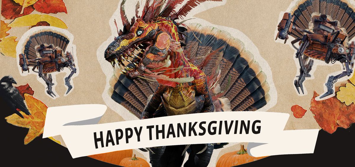SystemicRxn's tweet image. From everyone here at Systemic Reaction, Generation Zero, and Second Extinction, we wish you a very Happy Thanksgiving! 

Whether you&apos;re spending this time with friends or family, together or over the internet, we hope you have a wonderful day (and lots of pie)