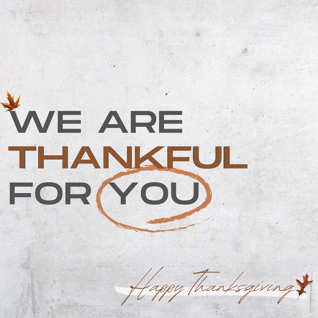 Happy T H A N K S G I V I N G to all! 🙏

We love you & are so thankful for YOU!! 

#TogetherWithYou #TRCFamily