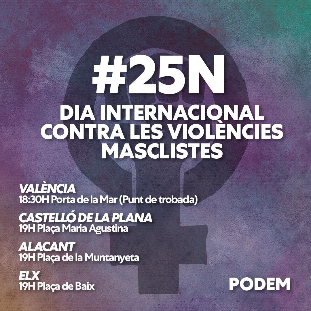 podemalacant's tweet photo. 📢 Tenemos una cita en la plaza de la Montañeta para expresar de forma colectiva nuestro rechazo a las violencias machistas

#NiUnaMas
#niunamenys https://t.co/kLJDpa7rYD