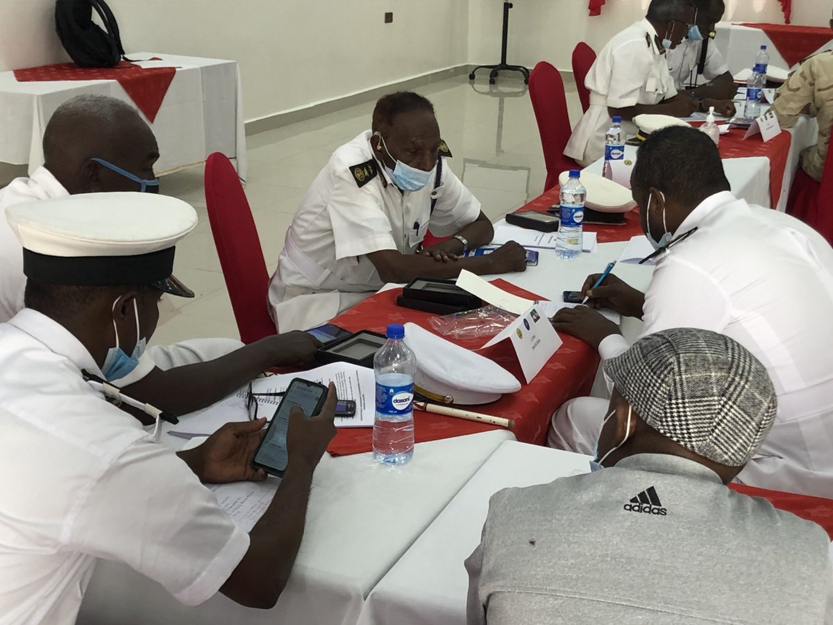 somalilandcoas1's tweet photo. A one-day workshop organized by EUCAP was attended by senior officers of the Somaliland Coast Guard led by the Deputy Commander of the Coast Guard Vice Admiral Hassan Ali Awed. The training focused on reviewing and updating the knowledge on the Somaliland Coast Guard law. https://t.co/hCYCUrGJa7