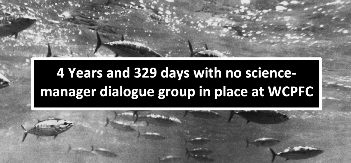 Hrvststrategies's tweet photo. The establishment of a scientist-manager group has been in the works for a long time- the @WCPFC Commission first discussed the Terms of Reference for this group in 2018. 

It’s time for WCFPC to commit and establish a science-manager dialogue group to advance harvest strategies! https://t.co/tnU0gFa8Zw