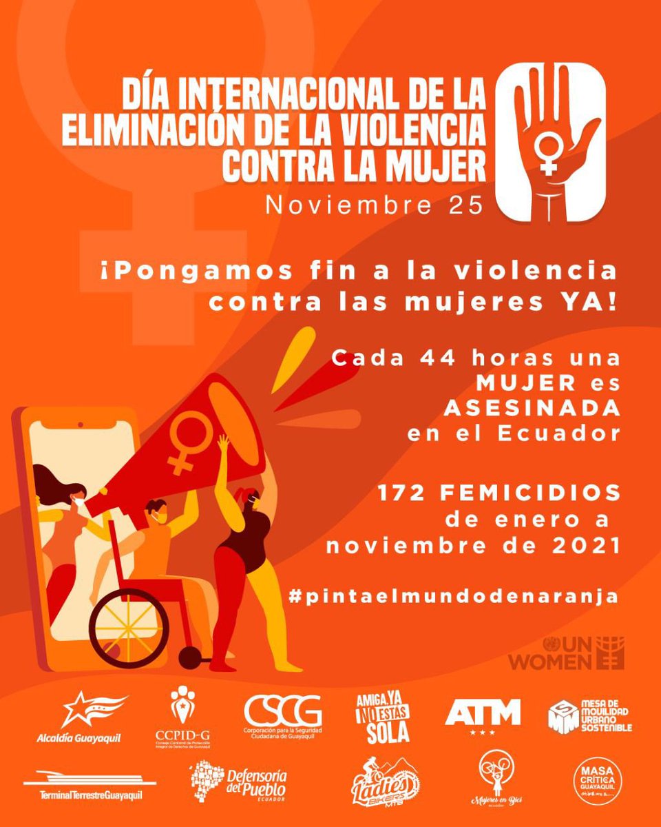 ¡No podemos callar! Por eso decimos NO a la violencia contra las niñas, adolescentes y mujeres 👧🏻👵🏻👭

Cada acción contribuye a cambiar esta realidad.

#16días
#PintaElMundoDeNaranja