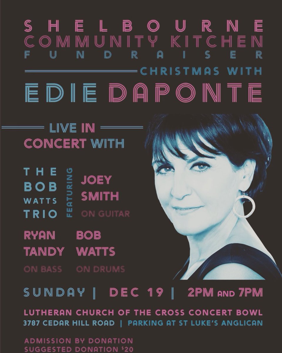EdieDaPonte's tweet photo. Christmas concert fundraiser to benefit Shelbourne Community Kitchen #jazzvespers #sing #fundraiser #yyjevents #yyjchristmas #jazzvictoria #jazz https://t.co/pK6EwlCQVJ