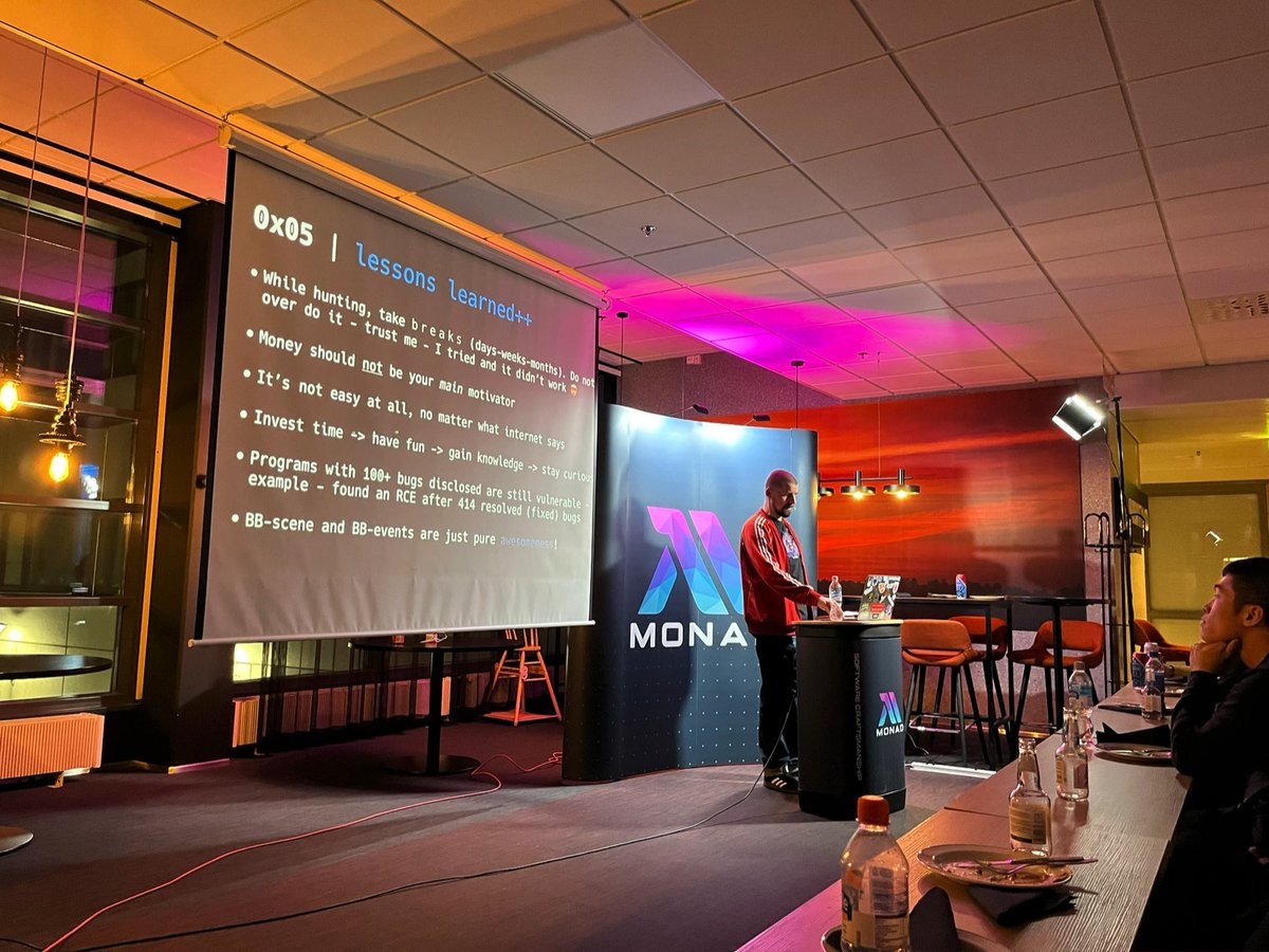 webdevnsausages's tweet image. Bug bounty pres by Tomi Koski