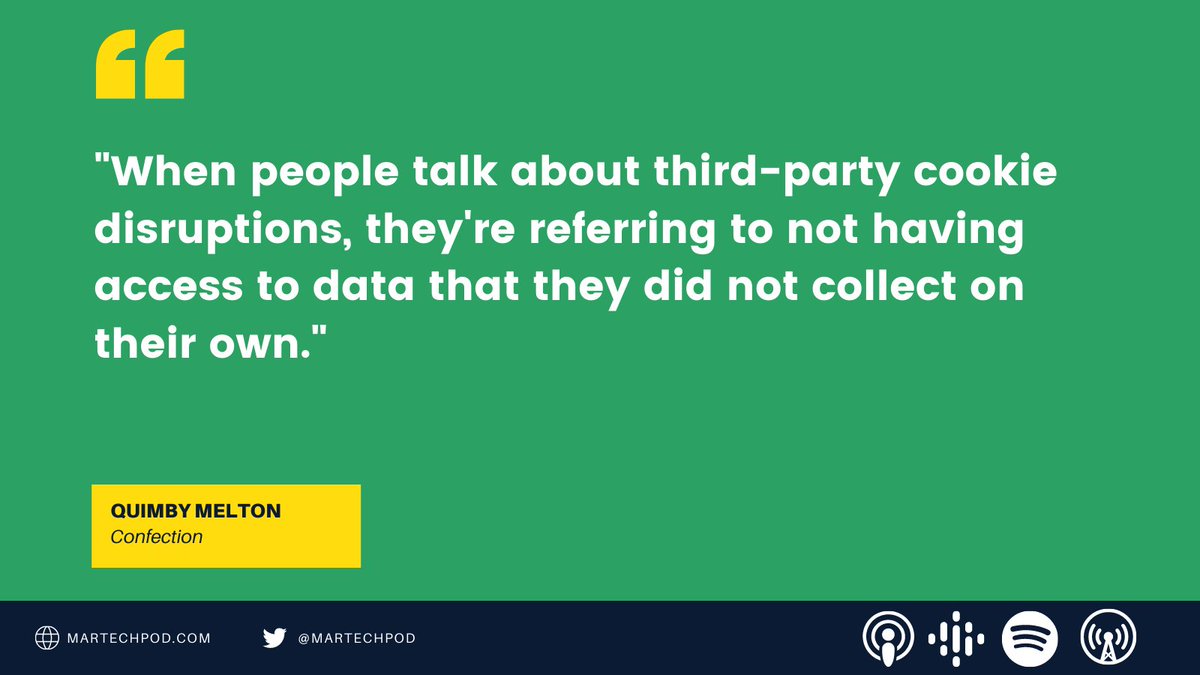 martechpod's tweet photo. What will marketing be like in a world without the option to buy third party data?

In today’s episode, @oqm4 CEO and Co-Founder of @getconfection discusses how to avoid the third-party graveyard.

https://t.co/ZqhxxDfFpE

#martech #marketing https://t.co/kJdpbKpCWh