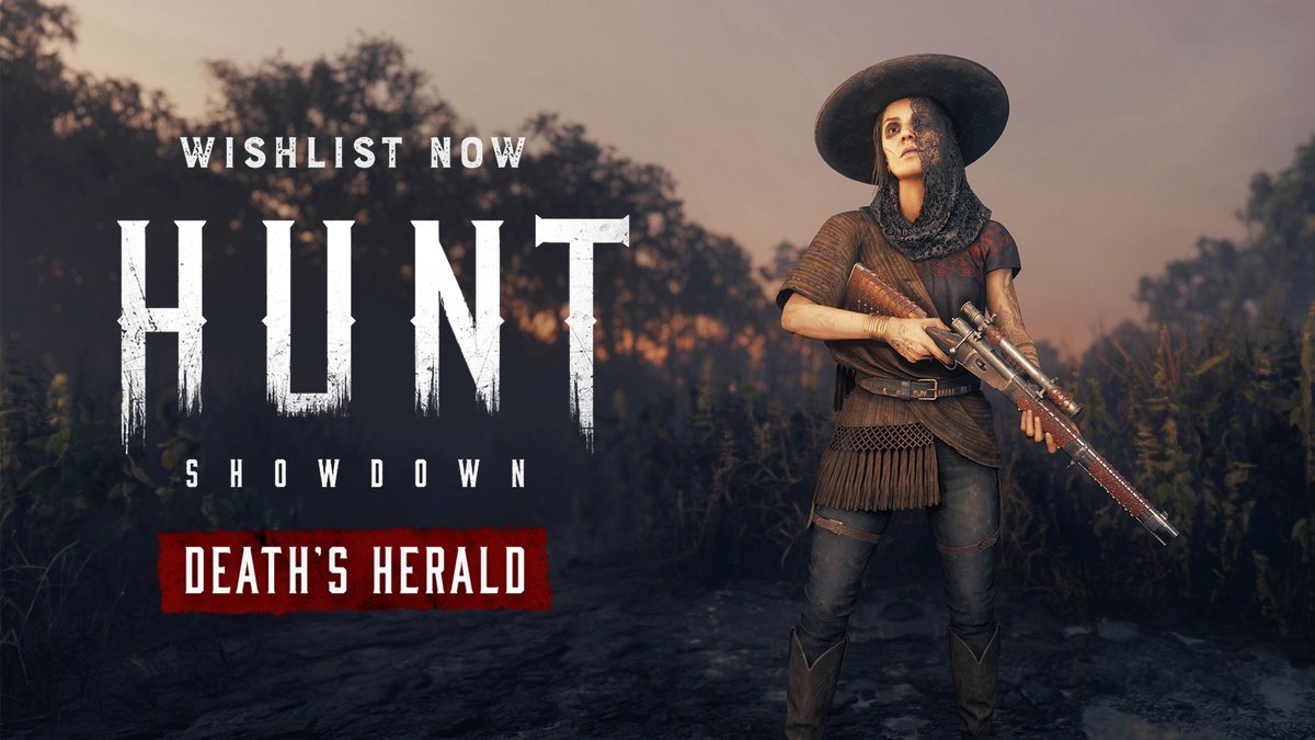 Death’s Herald is coming on 30 Nov - Wishlist now!🔥

This DLC contains one Legendary Hunter, weapon, and tool: Sofia, Weeping Marigold (Vetterli 71 Karabiner Marksman), and Eye for an Eye (Throwing Knives).

Lead the dead – and the living now tinyurl.com/DeathsHeraldTw…