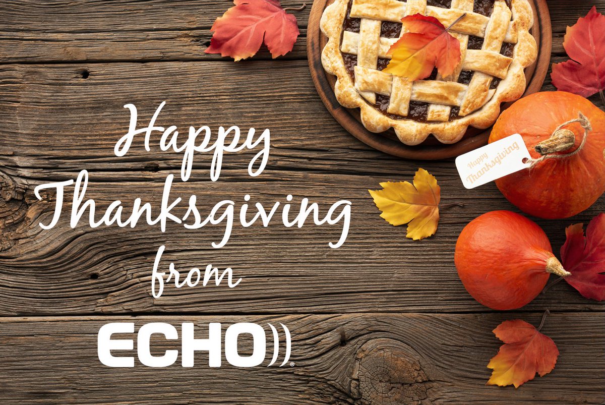 EchoLogistics's tweet photo. Echo is thankful for our clients, carriers, and team members who #carrytheloadtogether to simplify transportation management.
From the entire team at Echo, have a happy and safe #Thanksgiving! https://t.co/PYBk6dmzpS