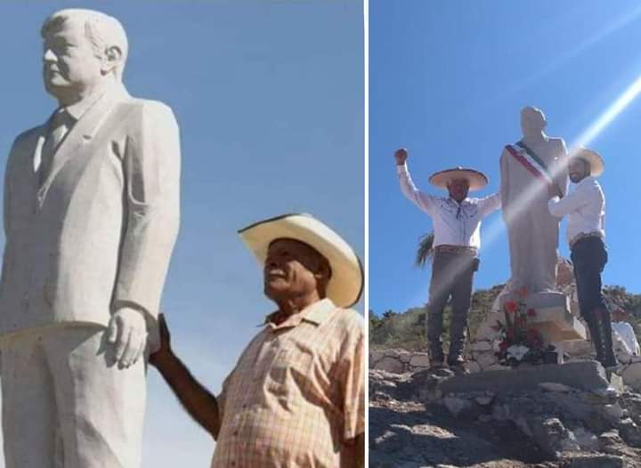 Pantogeno's tweet photo. @NachoRgz @latinus_us Tengan para que aprendan: este Don hizo la estatua sin que le pagaran, por puro gusto... en su putrida vida veran algo similar los PRIANISTAS ellos gastan a lo guey en payasos y chayoteros.. https://t.co/uKH6PiHlx4