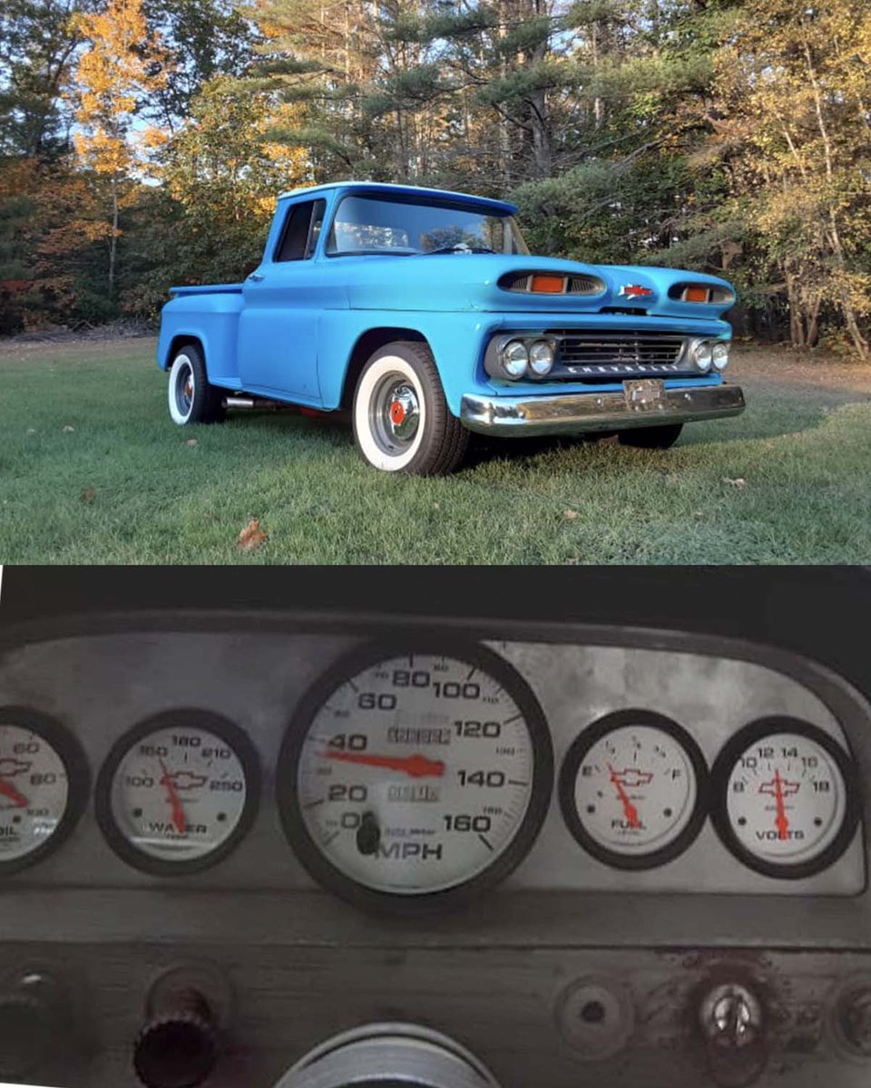 AutoMeter's tweet image. These Chevy Red Bowtie and Phantom gauges looks right at home in this restored 1961 Apache🙌

#autometer #baggedtrucks #chevyapache #hotrod #classiccar #classictruck #bigblock #ratrod #ratrods #musclecar #muscletruck #oldtruck #oldtrucks #streetrod #streetrods #streettruck