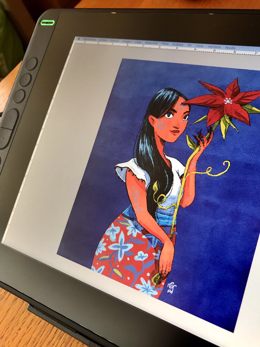 elygalvar's tweet photo. ¡Hice una colaboración con @HuionTab otra vez! ✨Y en esta ocasión probé su bella tableta Kamvas 13.
#huion #huiontableta #kamvas13 #huionkamvas13 #huionworkspace #kamvasworkspace #tabletareview #tabletagrafica2021 #navidad #nochebuena #illustration #sketch https://t.co/hypniQsaim