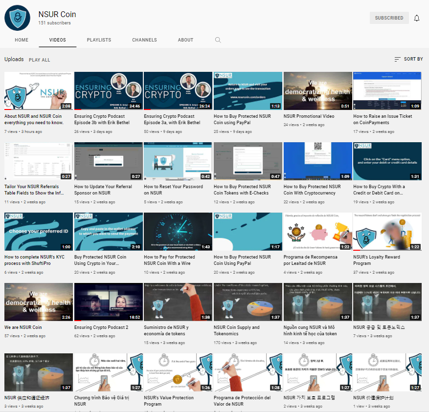 NsuRcoin's tweet photo. Take a tour of our YouTube channel and learn everything there is to know about our #highutility #rewards #protectedtoken You'll be glad you did, and so will we!
https://t.co/LhtPV1zpag
#NSUR https://t.co/C7OrJ80BPo