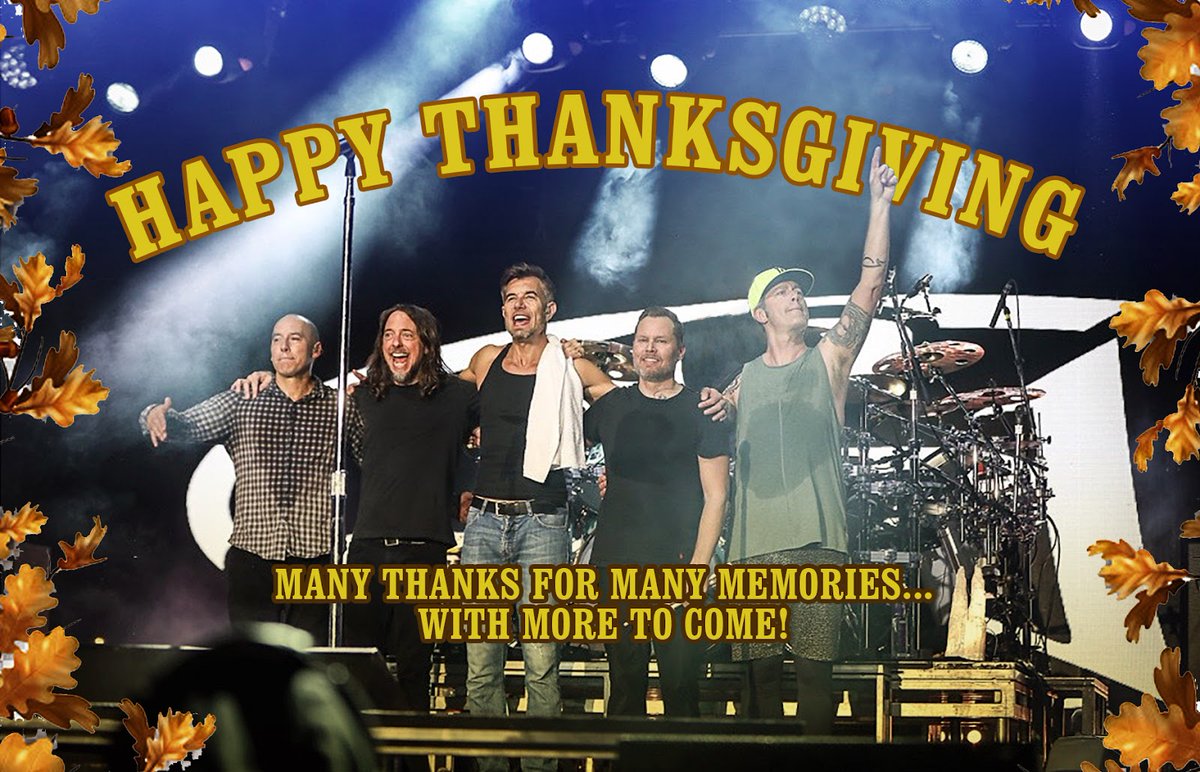 311's tweet photo. HAPPY THANKSGIVING to our family of fans! https://t.co/LlIJxnaCjT