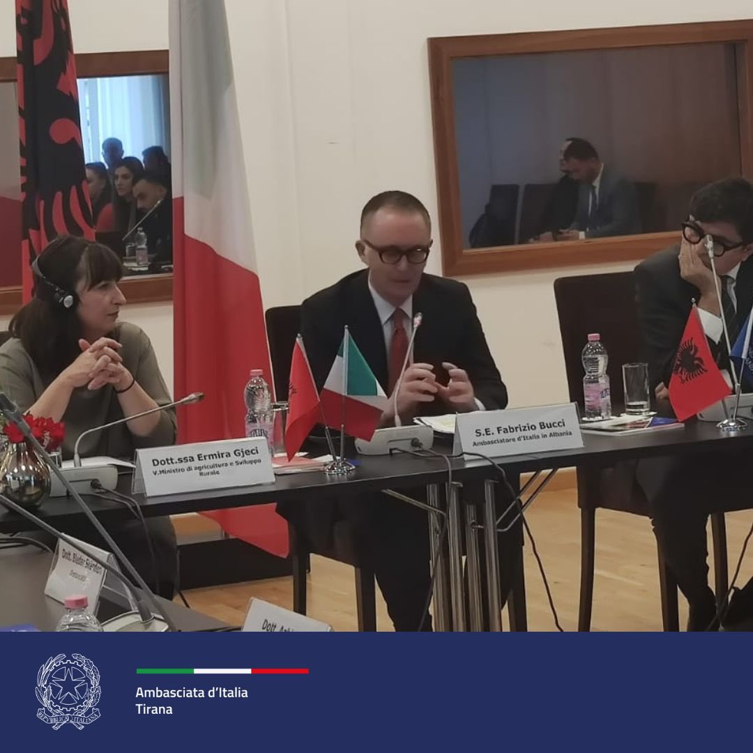 ItalyinALB's tweet photo. Evento su catena del freddo con Confindustria Albania, collaborazione tra 🇮🇹 e 🇦🇱 in sicurezza alimentare al centro della #SettimanadellaCucinaItaliana e degli obiettivi Agenda2030. L’🇮🇹leader nel 🌏 in tecnologie di produzione, conservazione e distribuzione del cibo deperibile. https://t.co/soQ3cDv0LL