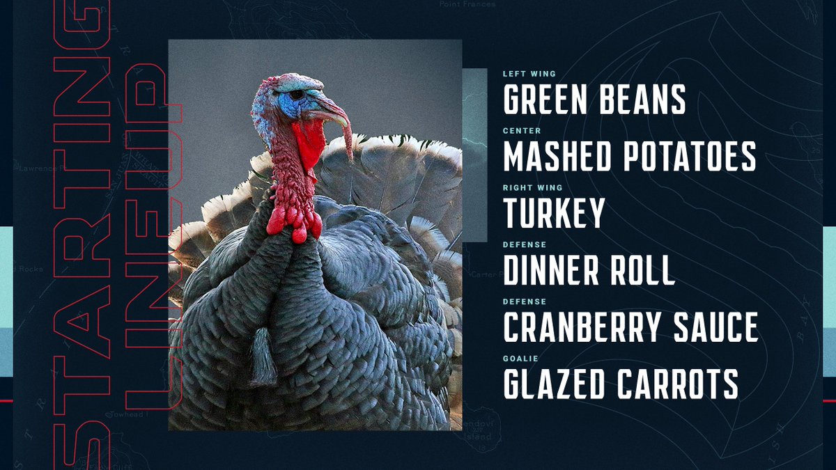 SeattleKraken's tweet photo. Happy Turkey Day, besties! 🦃

Here’s our *starters* for today's #thanksgiving meal. Who's in your lineup? https://t.co/uSaKKBrYet