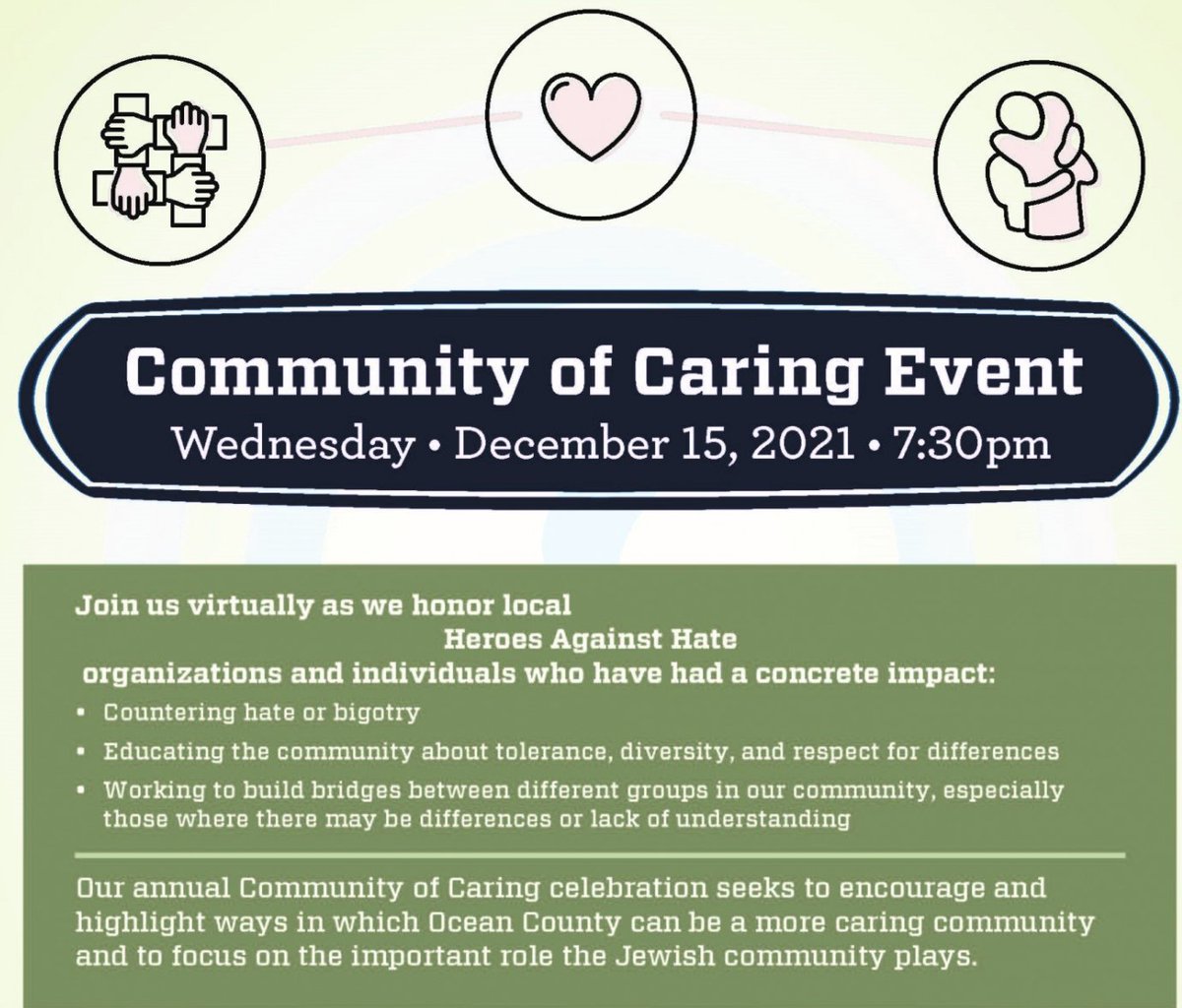 tovaherskovitz's tweet photo. Honored (and terrified) to be included in the Jewish Federation of Ocean County's local Heroes Against Hate for their upcoming Community of Caring event for my work with @one_county 

Learn more about this event:

https://t.co/WJgjbLuLqA https://t.co/DkWoEywIwr