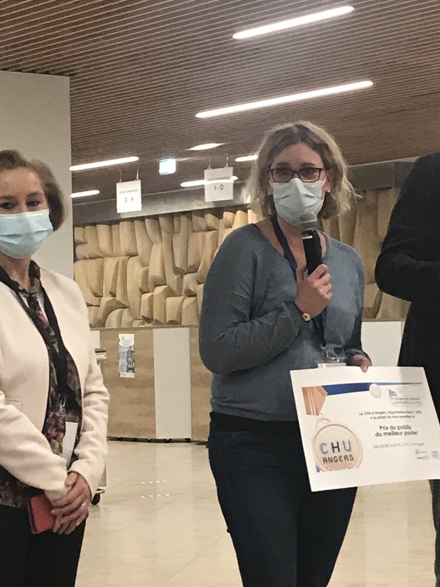 DRCI_chuangers's tweet photo. #Evenement #Angers #JFRS  Cérémonie de remise de Prix 
Prix du Public. @MagaliGranger 
#Hypnose et #soins palliatifs 
@CarballidoLoic @chu_angers @CecileJaglin https://t.co/jtylmb4Ctq