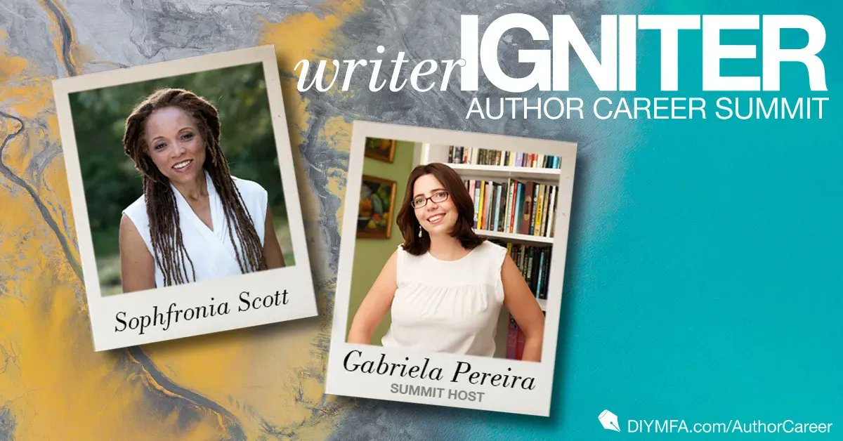 DIYMFA's tweet photo. Hey word nerds! The next episode of the #WriterIgniter Author Career Summit is now available. Listen to @AuthorGabriela and @Sophfronia discuss the different ways that writers can teach writing without being classroom teachers…and more! Sign up here: https://t.co/tpvDJ0DNQC https://t.co/vRpAxp6kAW