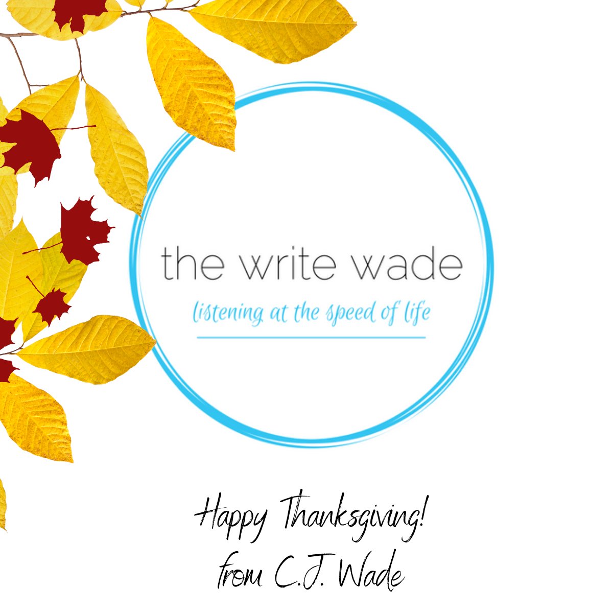 thewritewade's tweet photo. My prayer for you is that today is filled with rest, comfort, laughs, and whatever you need to be well.

Just in case you haven't heard it, I am grateful for you.

Peace &amp; Blessings,

CJW

#grateful
#thanksgiving
#thewritewade https://t.co/qi0BWZT4e0