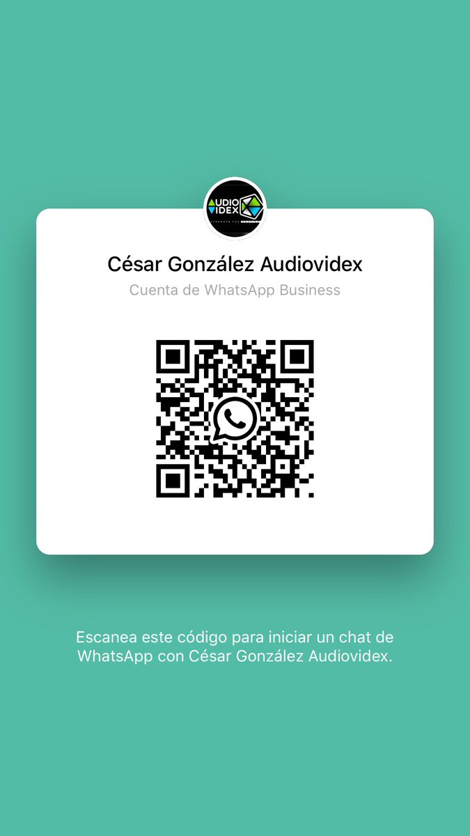 audiovidex's tweet photo. Contactanos https://t.co/Ay0kgs58wV
