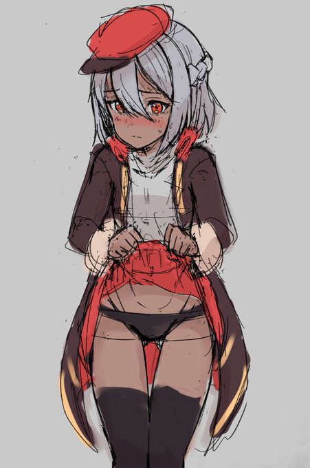 もうすぐ師走なのでスカートをまくってもらう 