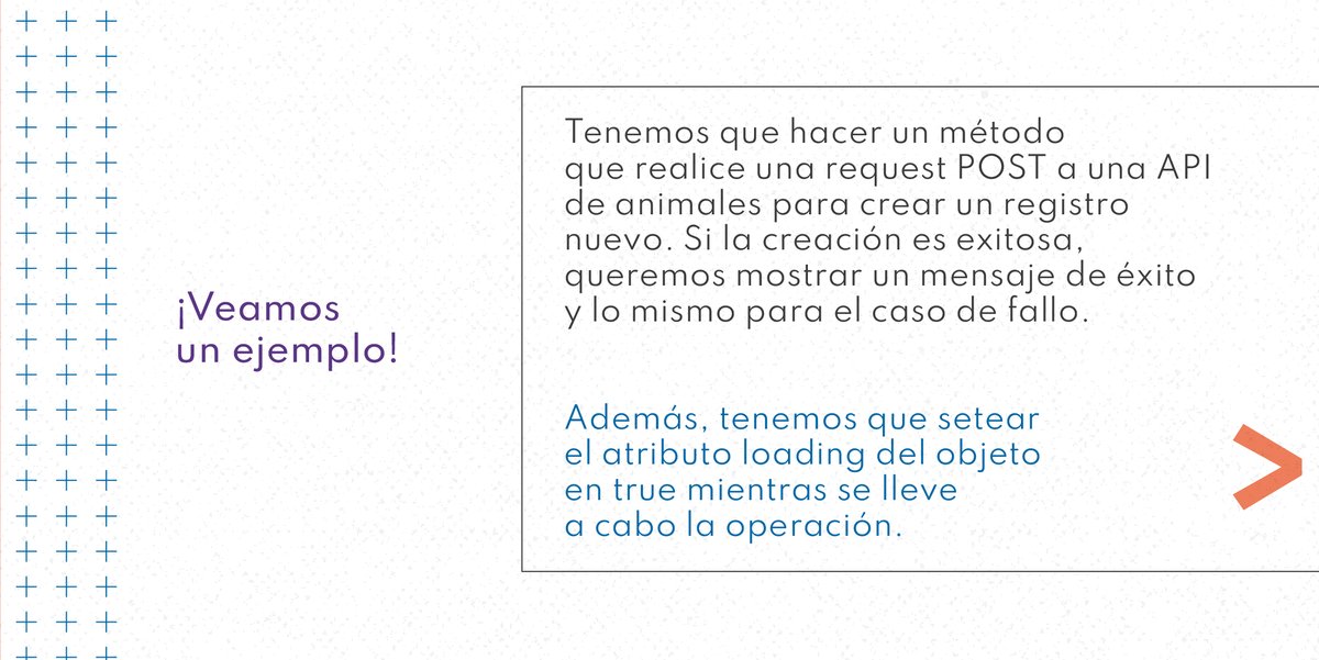 ¡Volvió la Coopademia ! 

Hoy: hablemos de #promesas ¿Cómo dijo? 😱 Una promesa, en programación, es un objeto que representa la terminación o el fracaso de una operación asíncrona.