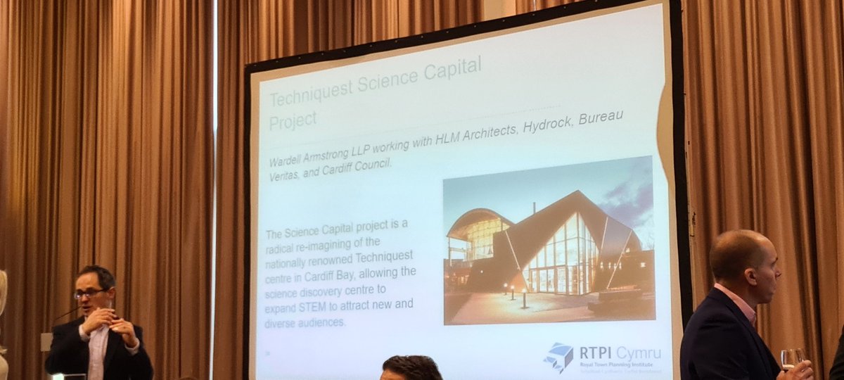 Wonderful to be a finalist in the RTPI Cymru Awards for The Techniquest Science Project, many congratulations <a href="/SimonWilliamsWA/">Simon Williams</a> <a href="/WA_Cardiff/">Jon Fox</a> <a href="/Techniquest/">Techniquest</a> <a href="/HLMArchitects/">HLM Architects</a> @hydrocknews <a href="/cardiffcouncil/">Cardiff Council</a> and a lovely afternoon was spent together! <a href="/TC_Consult/">TC Consult</a> <a href="/RTPIPlanners/">Royal Town Planning Institute</a> #RTPIAwards