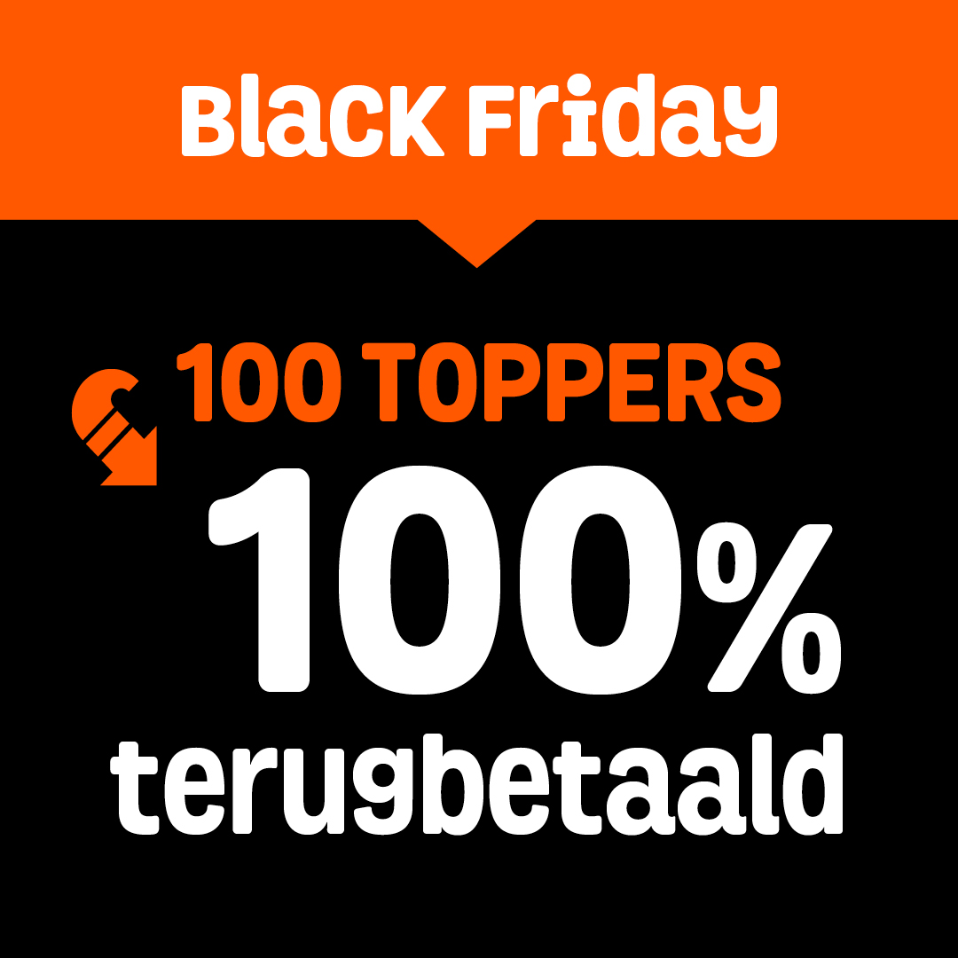 100 speelgoedtoppers, 100% terugbetaald! 🧡🖤

Ja, je leest het goed! Koop één of meer van deze toppers en krijg een waardebon ter waarde van hun verkoopprijs. Bekijk alle artikelen en actievoorwaarden op fun.be/acties/black-f…

Black Friday actie is geldig t.e.m. 29/11/2021