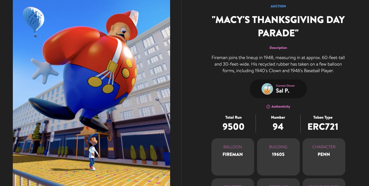 People are bidding over 100k on the #macysnft on the secondary market 

#nft #nfts #nftnews #macysnfts