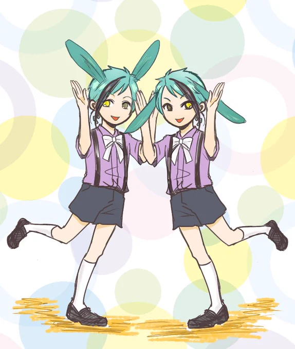 いい双子描こうとしたんですほんとなんです寝落ちしただけで(再掲) 