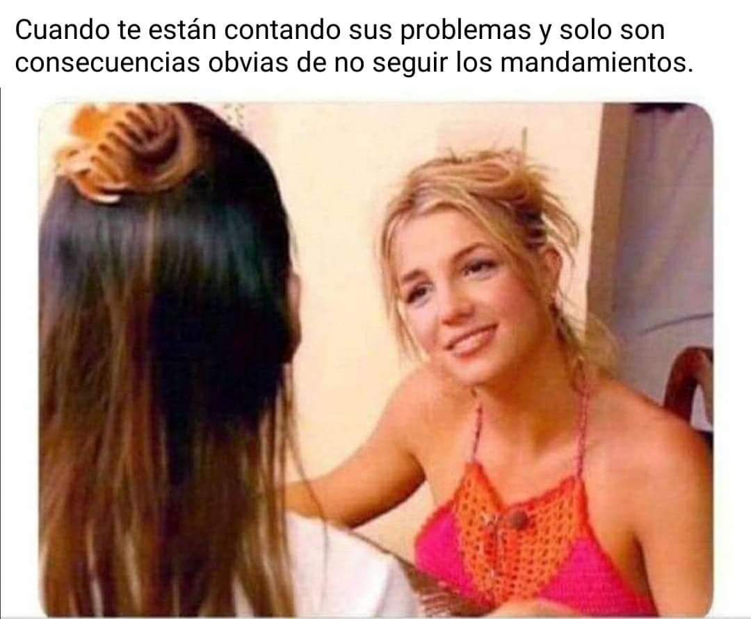 Eso te pasa porque no rezas mamita