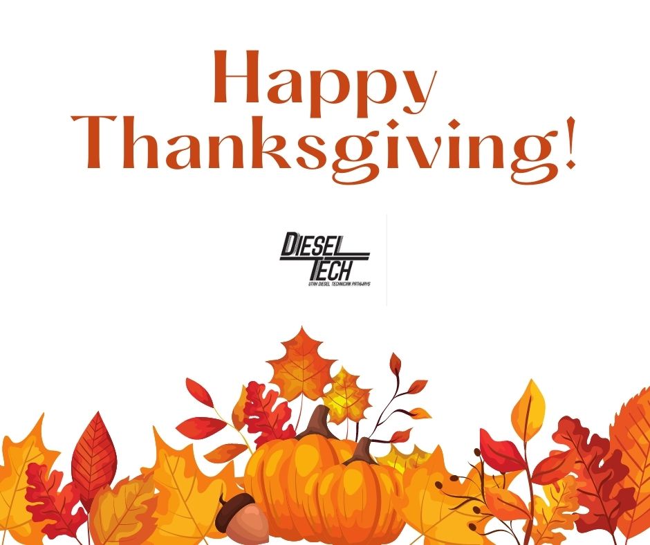utahdieseltech's tweet photo. Wishing you a Happy Thanksgiving!
#UtahDieselTech #Construction #ConstructionLife #Equipment #Machinery #HeaveyEquipmentOperator #NowHiring #Jobs #Jobsearch #BuildYourFuture #UtahJobs #WeBuildUtah https://t.co/nLCCy8z7Hw