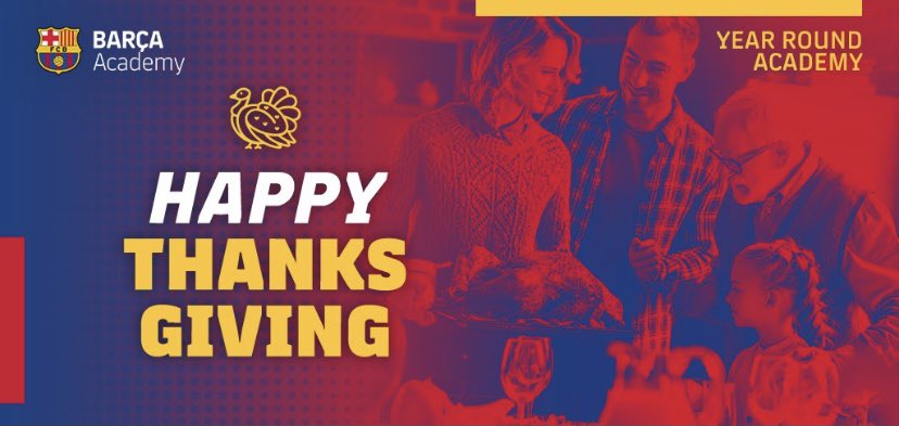 Happy Thanksgiving Barça family 💙❤️🦃 . #thanksgiving #november #family #celebration