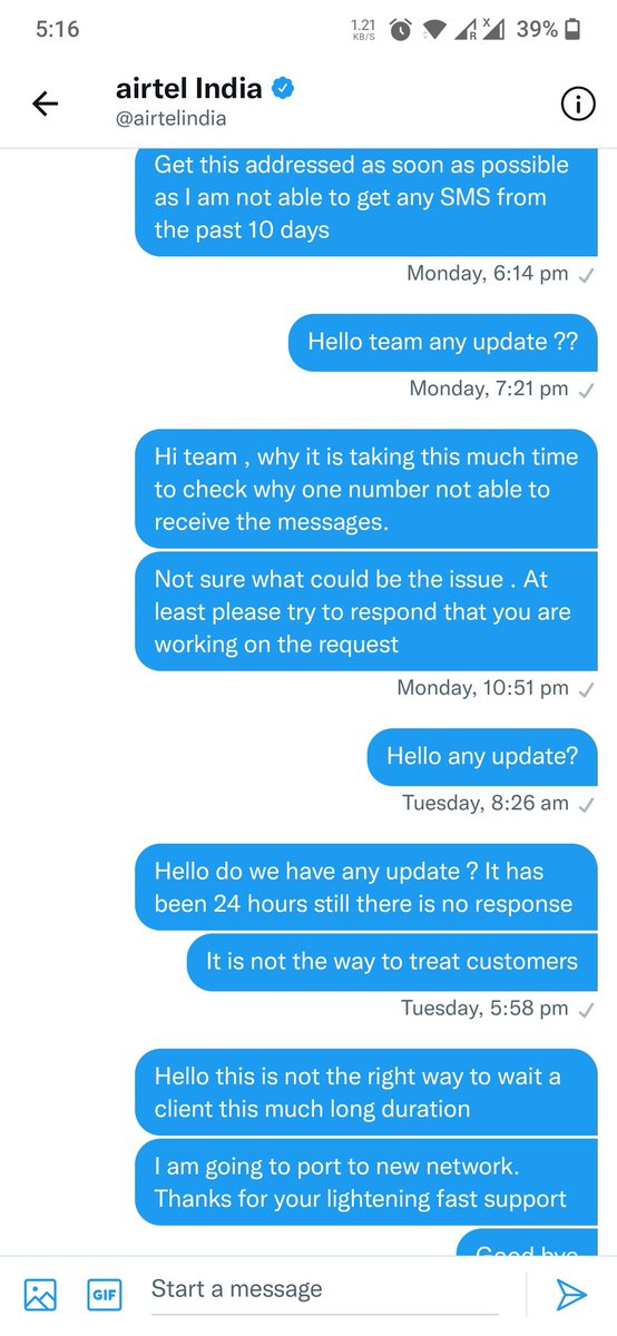 r_manoj_kumar's tweet photo. @Airtel_Presence @airtelindia Very good response from @airtelindia . Not even responded after I had DM'ed multiple times. https://t.co/5sgopzUS39