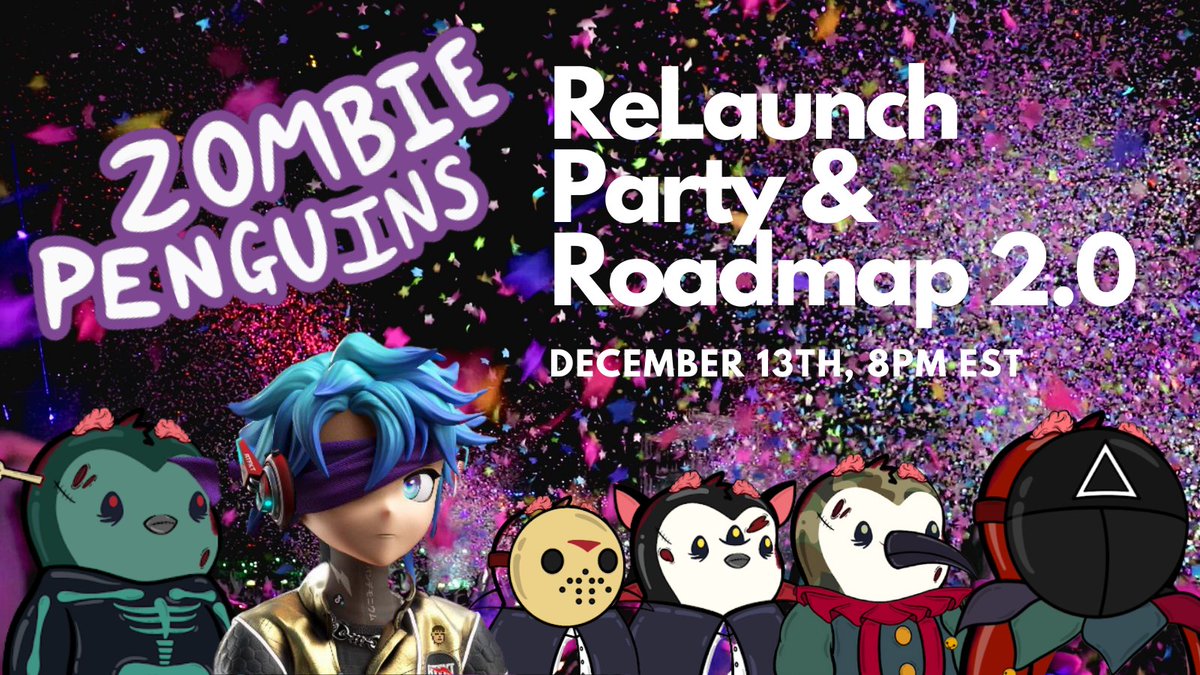 BIG ANNOUNCEMENT! 

Roadmap 2.0 and ZP Holders Only ReLaunch Party Dec 13th, 8pmEST in the discord

Guest Announcements coming soon...

Here's a sneak peek:
- <a href="/TropixOfficial/">TropixMusic</a> 
- <a href="/OTR12345/">OTR</a> 
- 15+ giveaways (*including a @Pudgy_Penguins)

LFG!!! #WIDMND #NFTFam #NFT #ZPFOLLOWZP