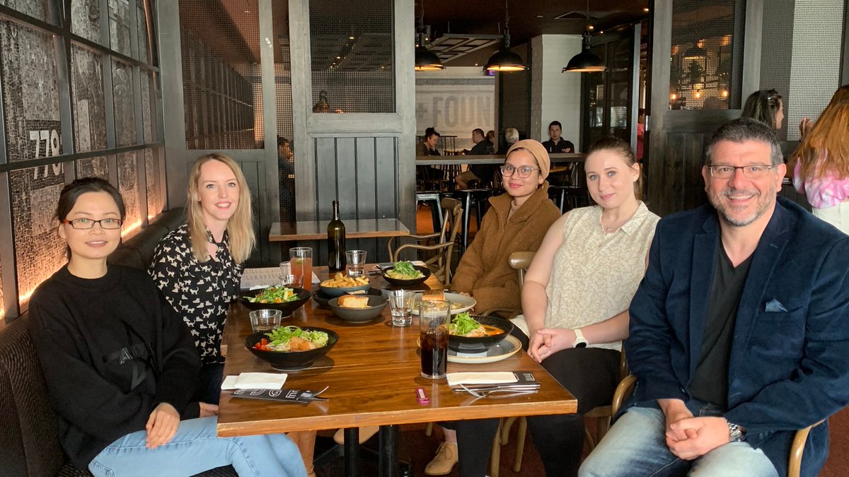 We have waited a long time to get together for a lab lunch. It was so good to see everyone in Geelong and to finally welcome our new students to the group.