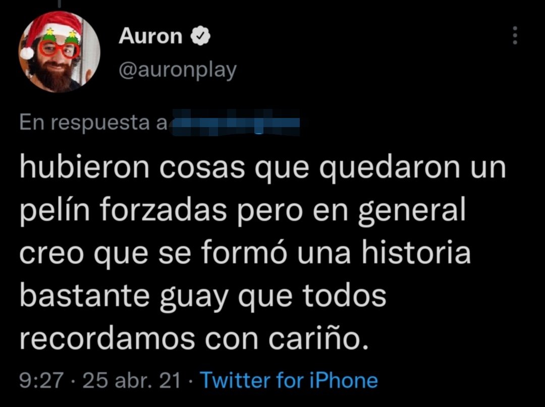 ×: "Aur0n le tiró mucha mierda a Spain"

la "mierda":