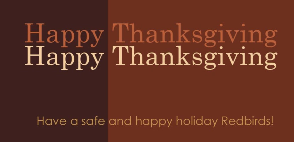 The_Vidette's tweet photo. The #Vidette team wants to wish you all a Happy Thanksgiving! Stay safe and healthy this holiday! 🤎🦃 https://t.co/jDrC2m60QE