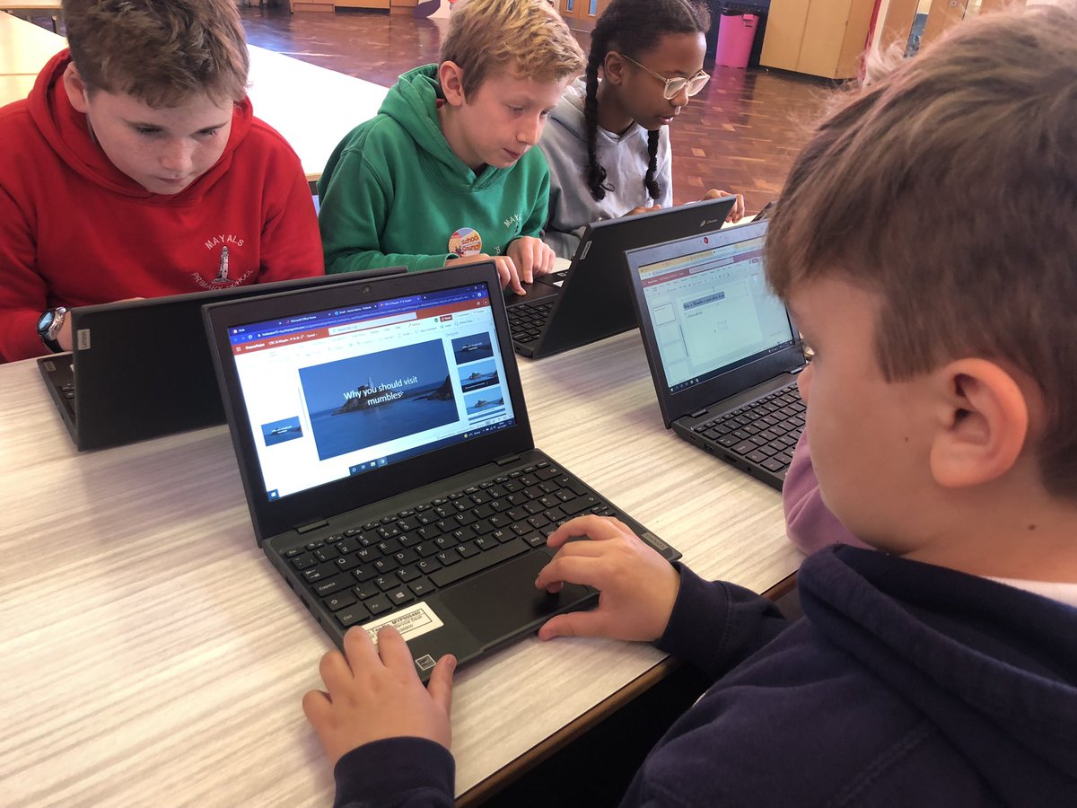 MayalsSchool's tweet photo. Today, our Y6 pupils collaborated with pupils from @crcprimary to create joint presentations: Why should students come to study in Swansea? A brilliant experience and we hope to team up again soon 😊😊 #MayCommunity #MayHum #MayICT https://t.co/XpPSNw4fDS