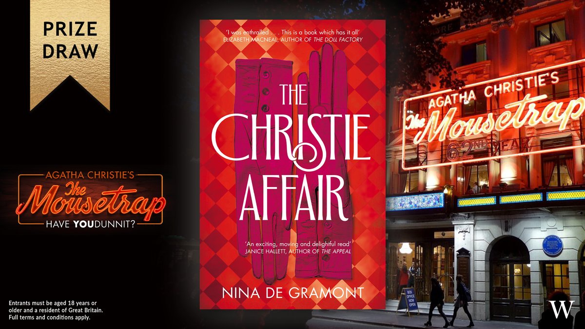 Win a weekend trip for two to London to see the West End theatre production of The Mousetrap! Order The Christie Affair- a stunning reimagining of Agatha Christie’s infamous and unexplained eleven-day disappearance- to be in with a chance of winning: bit.ly/3DUicTF